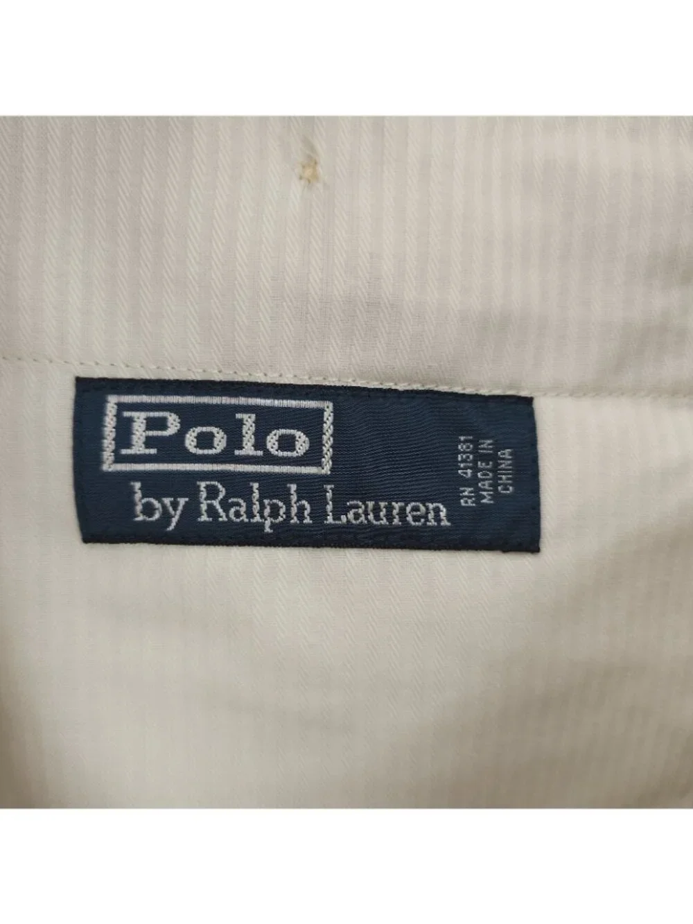 POLO RALPH LAUREN Silk Cotton Pants Flat Front Dress Chino Size 36x32 - STAINS!
